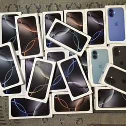 New Sealed Box Apple iPhone 16 Pro Max or iPhone 16 Pro I Can deliver Bonus New MagSafe Clear Case & Glass Screen Protector