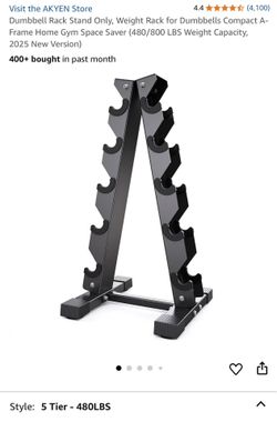 New dumbbell three rack capacity 480 pounds