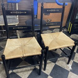 Pair Of Hitchcock Style Chairs