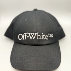 Off White Logo Embroidered Baseball Cap
