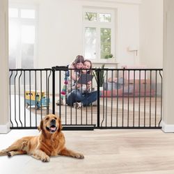 BRAND NEW 86 To 105 Inch Extra Wide Baby Gate For Doorway Stairs Retails for $164.99 on Amazon