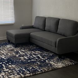 Sofa chaise sleeper-dark gray