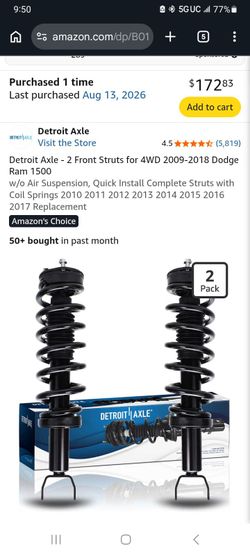 Dodge Ram 1500 struts