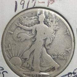 1917 Waking Liberty Half Dollar