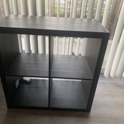 Dark Wood Shelf Unit