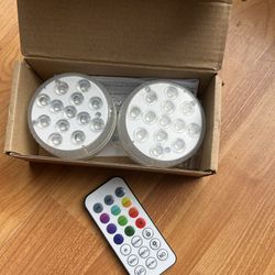 Battery Operated Shower Lights Waterproof, Submersible Led Pool Light