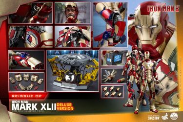 Hot Toys QS008 Iron Man XLII Deluxe Set 1/4 Figure