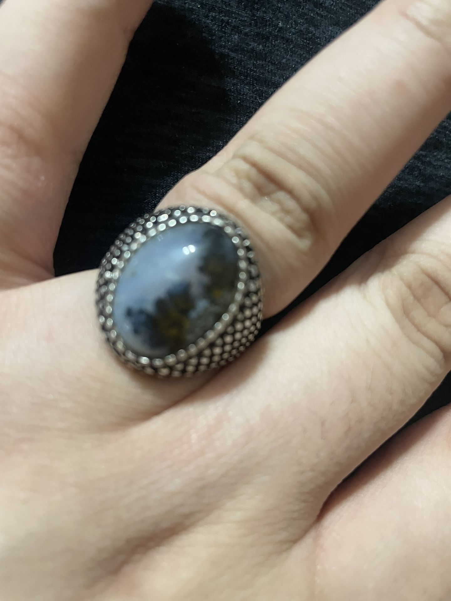 Silver 925 Aqeeq Men’s Ring