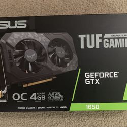 New ASUS Geforce GTX 1650