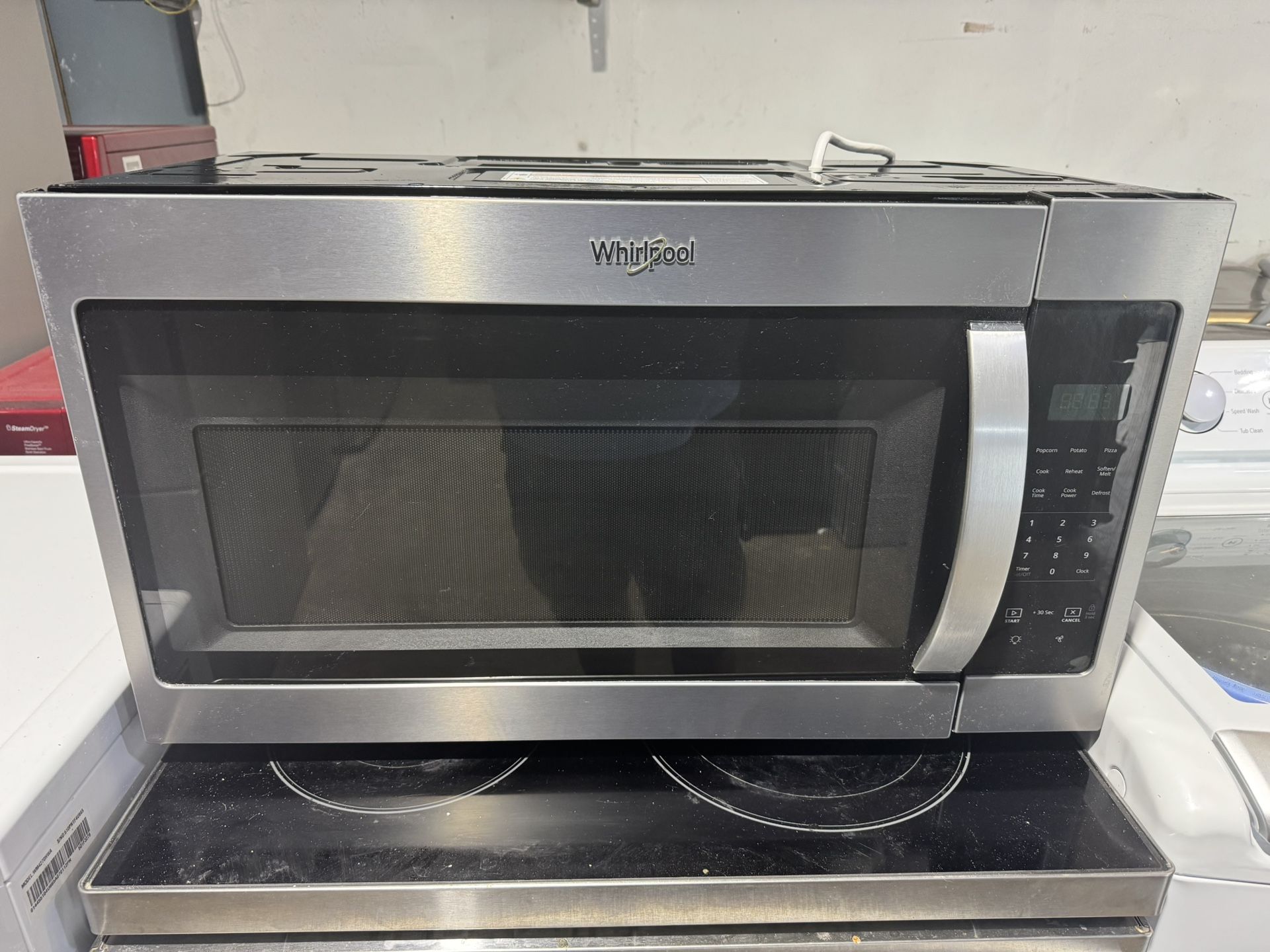 Whirlpool Microwave Stainless Steel 30 "width