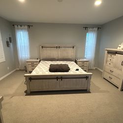 Cali King Bedroom Set  $1300/ $2300 w sleep # mattress