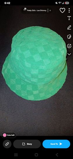 Green Checkered Bucket Hat