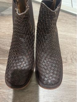 El dorado leather ankle cowboy boots
