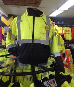 Class 3 High Visibility Safety Jacket with Removable Fleece