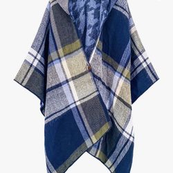 Moss Rose Women's Shawl Wrap Poncho Ruana Cape Open Front Cardigan Shawls for Fall Winter