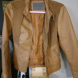 Cavalini Faux Leather Jacket - Size Small, Lightly Used 
