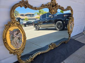 Large massive vintage mirror