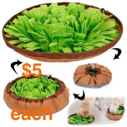 AWOOF Pet Sniffing Feeding Mat, Dog Puzzle, Interactive Boredom Game, Encourages Natural Foraging Skills for Cats, Dogs, Use