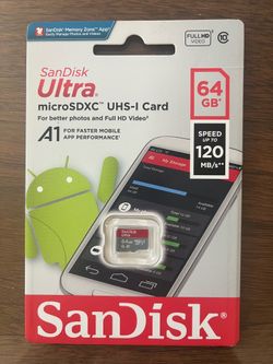 Brand New 64GB Sandisk Micro SD Card