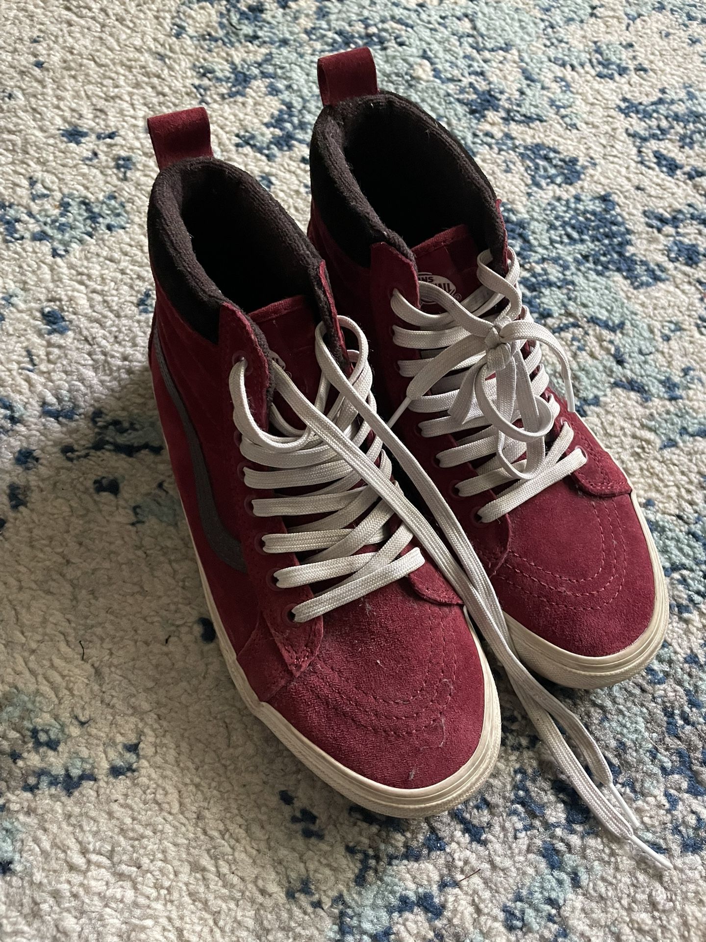 Scotchguard Vans Red Maroon 