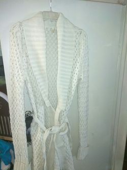 Cream color long sweater