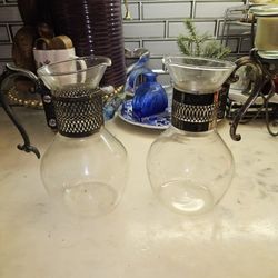  PAIR VINTAGE CORNING GLASSWARE  $49