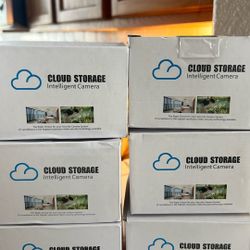 6 Security Cameras With Storage App.