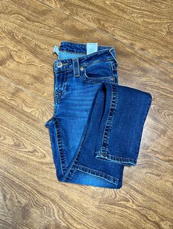 True Religion Women’s Med Wash Stella Low Rise Skinny Denim Jeans Size 28