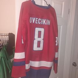 Men's XXL 2XL Washington Capitals Alexander Ovechkin Hockey Jersey