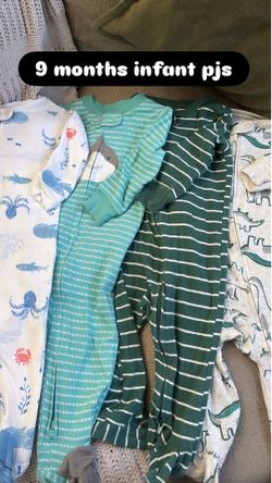 Carters 9 month baby boy pajamas