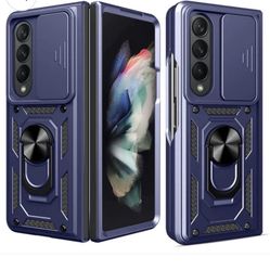 customizecase Samsung Galaxy Z Fold4 5G Case Blue / Galaxy Z Fold4 5G