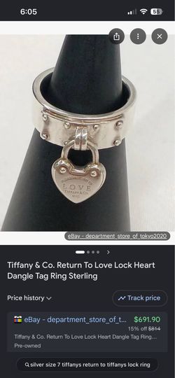 Tiffany’s & co ring sz 7