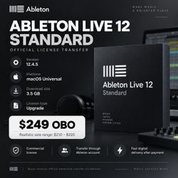 Ableton Live 12 Standard – Official Digital License Transfer