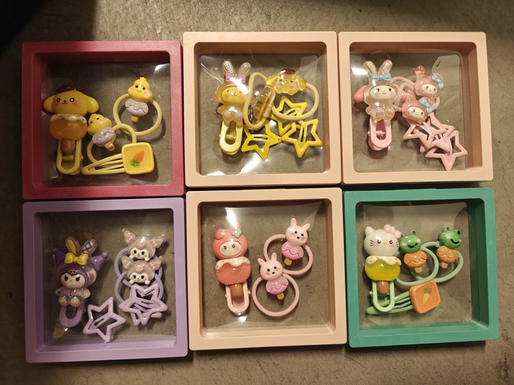 Cute hair clips, $5 each, a Christmas gift that kids will especially love.