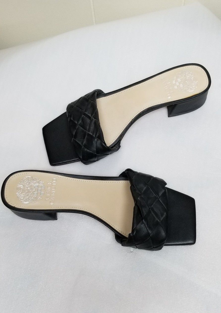 Vince Camuto Black Slide Shoes