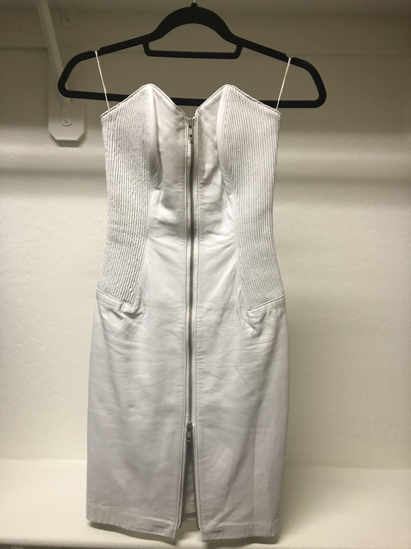 Michael Hoban North Beach Leather dress and jacket