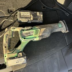 Brushless Hitachi CR18DGL 18V Cordless Reciprocating Saw With Battery & Charger  