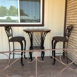 Bar Table Set with Two Chairs