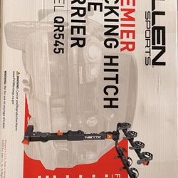 Bike Rack — Allen Sports Premier Locking Quick Release 4-Bike Carrier for 2 in. Hitch, Black