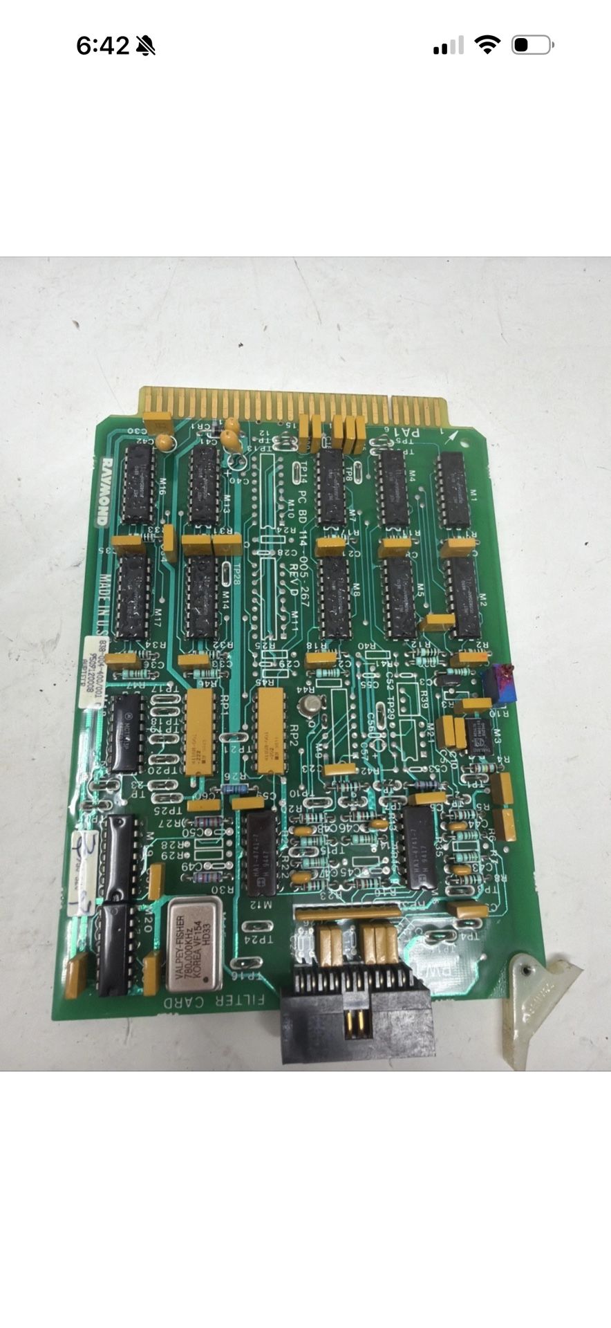 Raymond Forklift 838-004-400/001 Filter Card