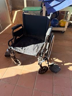Standard Folding Wheelchair with Footrests