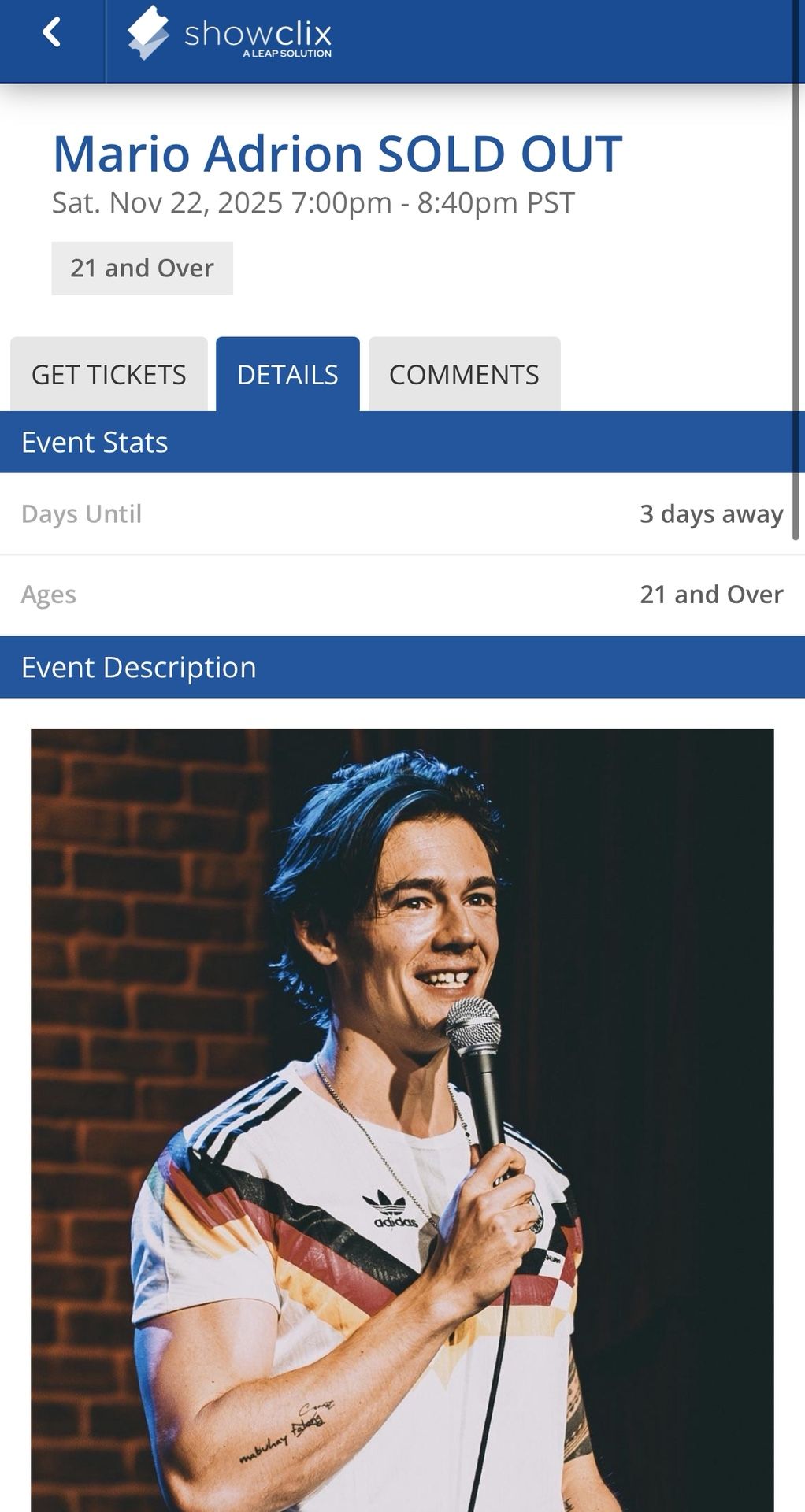 Comedy Show - Mario Adrion 