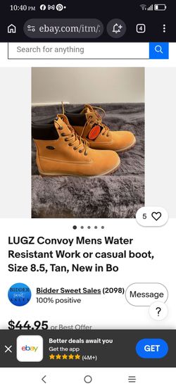 Lugs boots  8 1/2