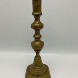 Brass Vintage Beehive Candlestick Holder