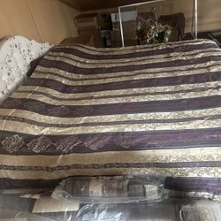 Queen Size Mattress Bed Frame Box Spring  Headboard 