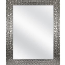 Home Decorators Collection 24 in. W x 30 in. H Fog Free Framed Recessed or Surface Mount Bathroom Medicine Cabinet in Brushed Nickel