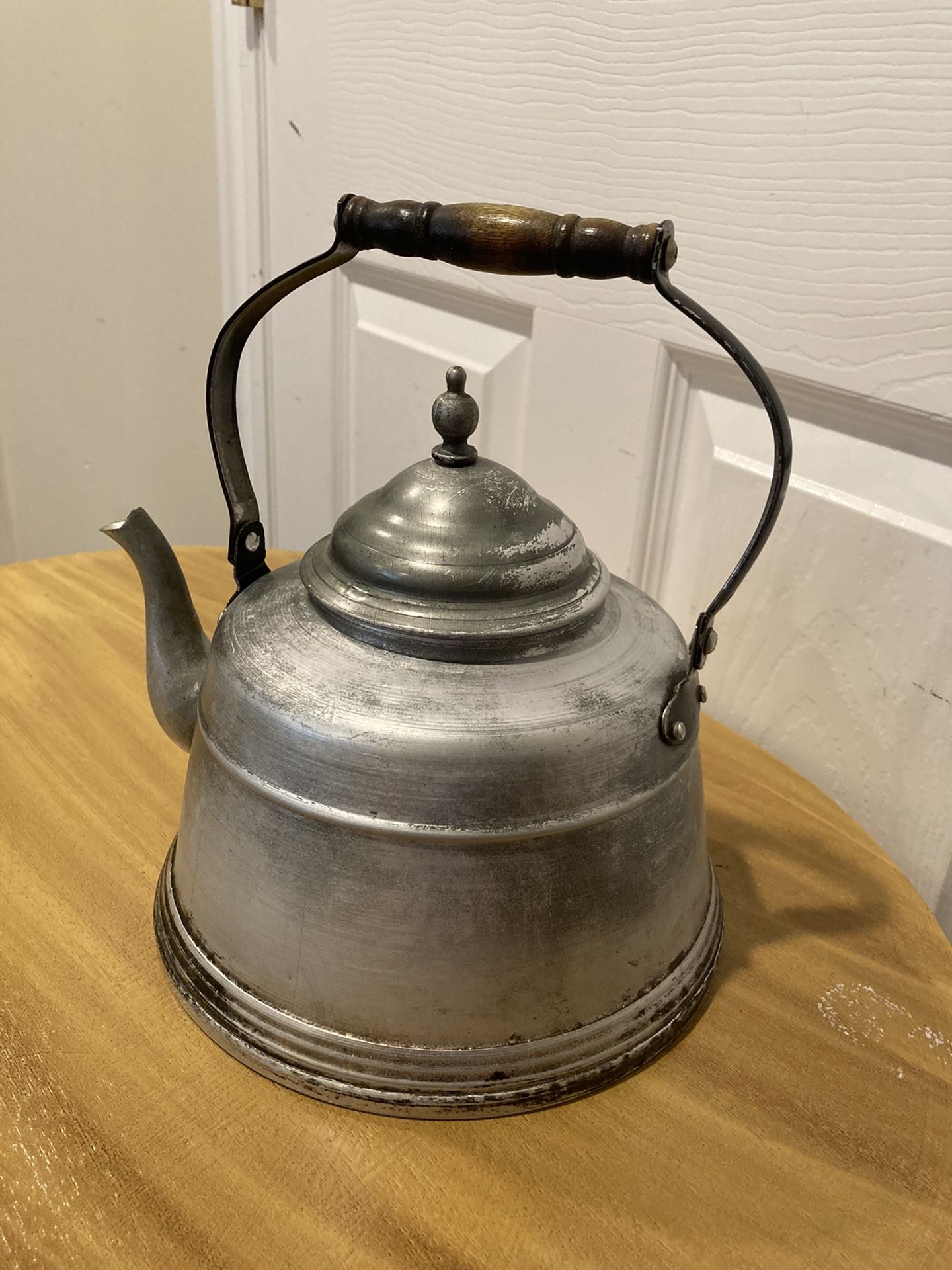 Amazing Vintage Aluminum Camping Tea Kettle!!