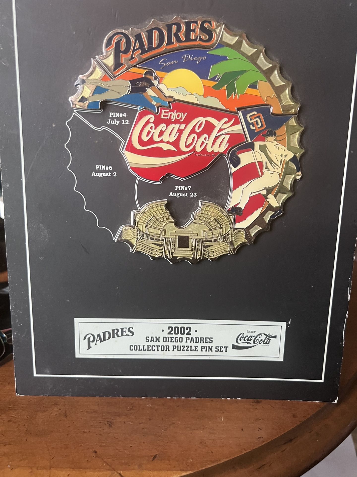 2002 San Diego Padres collector puzzle pin set