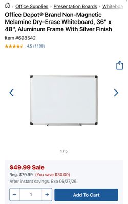 Dry erase whiteboard brandnew with box