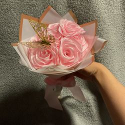 Pink Eternal Rose Bouquet 